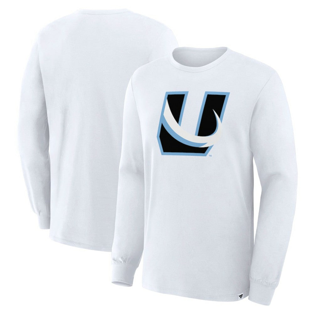 Utah Mammoth Fanatics Alternate Logo Legacy Long Sleeve T-Shirt - White | Fanatics Clearance