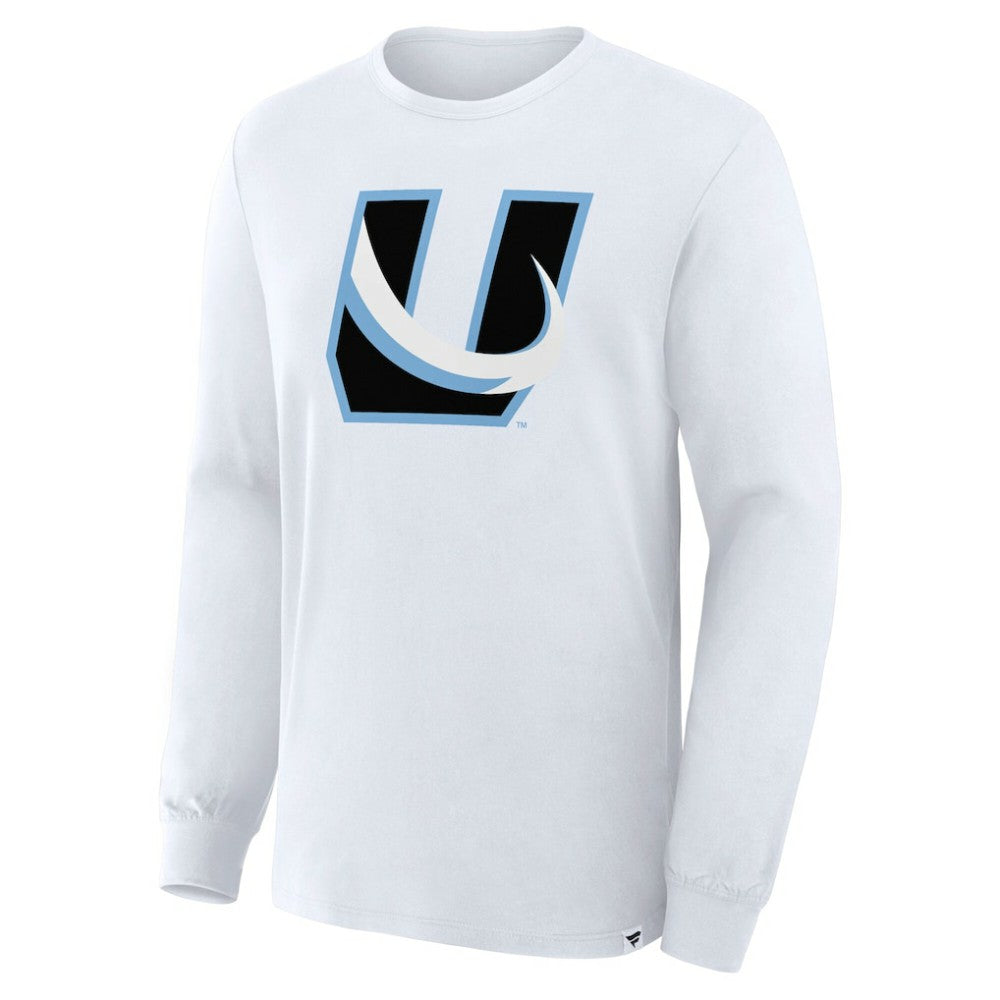Utah Mammoth Fanatics Alternate Logo Legacy Long Sleeve T-Shirt - White | Fanatics Clearance