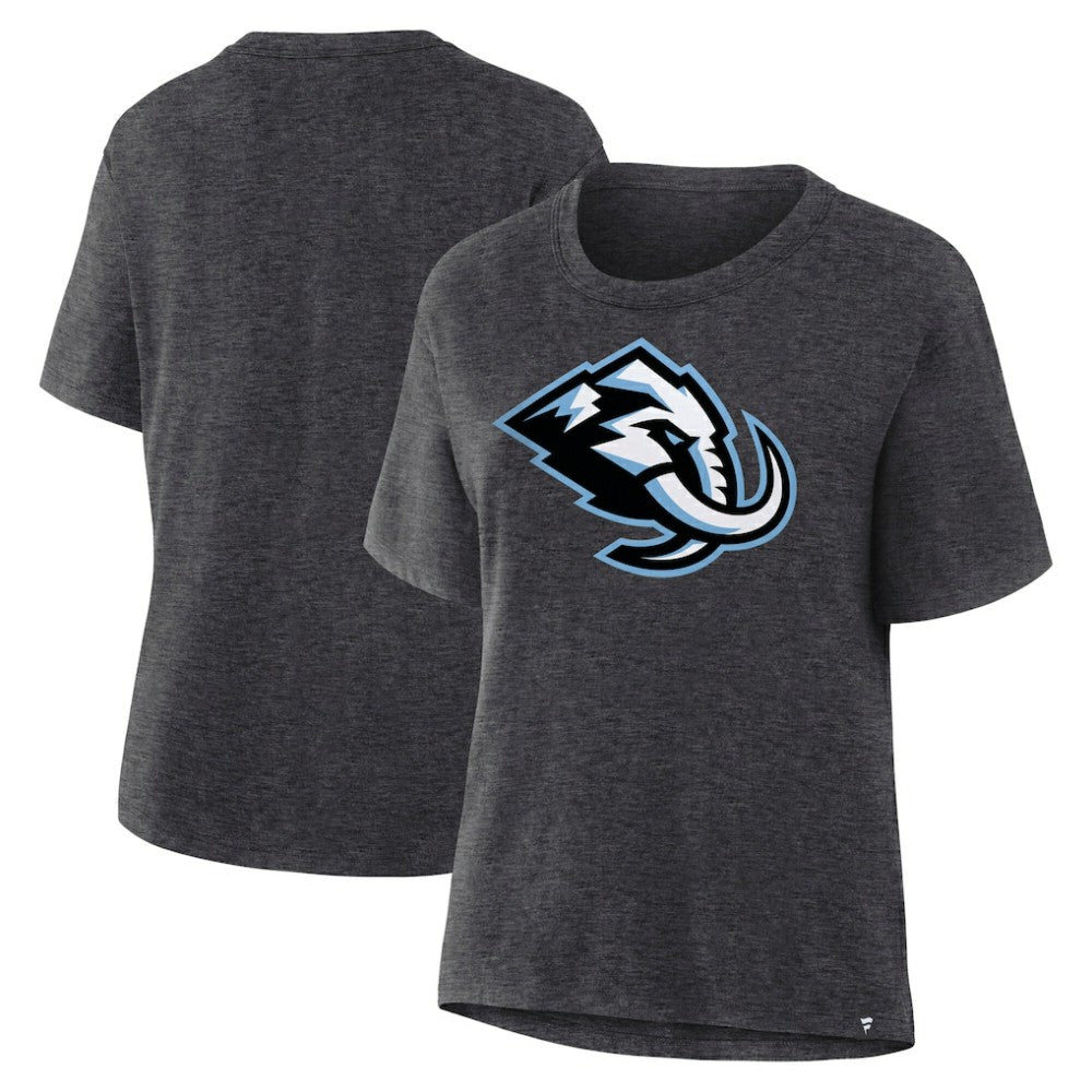 Utah Mammoth Fanatics Women's Primary Logo Legacy T-Shirt - Heather Charcoal | Fanatics Clearance
