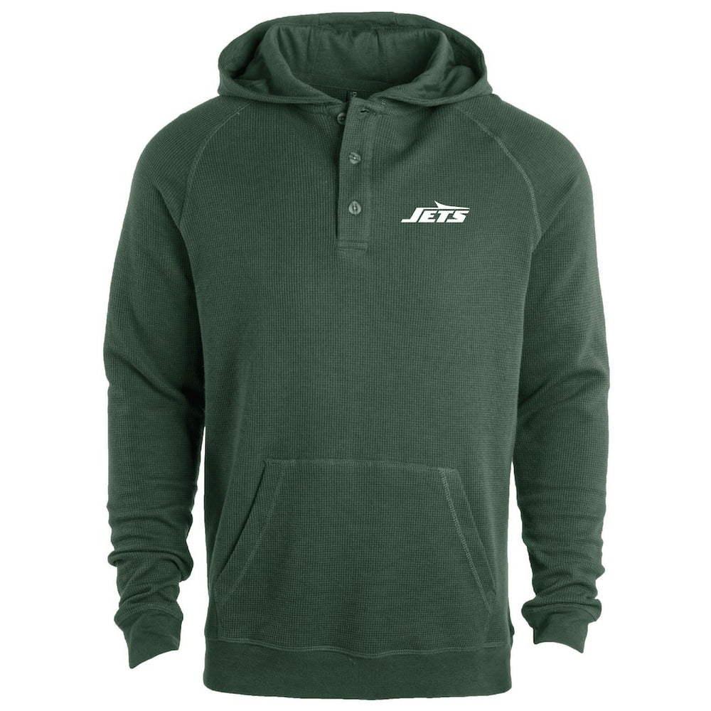 New York Jets Dunbrooke Montana Raglan Thermal Hoodie - Green - NFL
