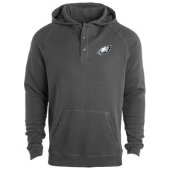 Philadelphia Eagles Dunbrooke Montana Raglan Thermal Hoodie - Gray - NFL