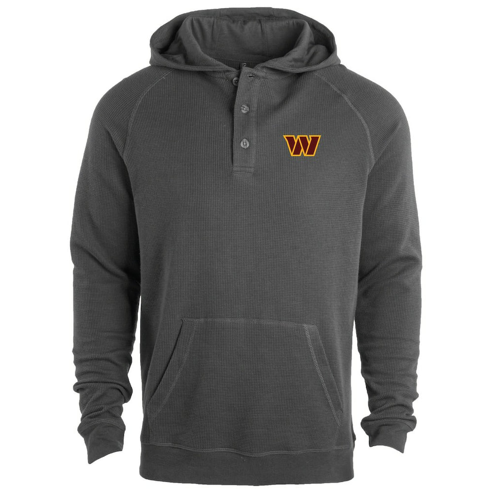 Washington Commanders Dunbrooke Montana Raglan Thermal Hoodie - Gray - NFL