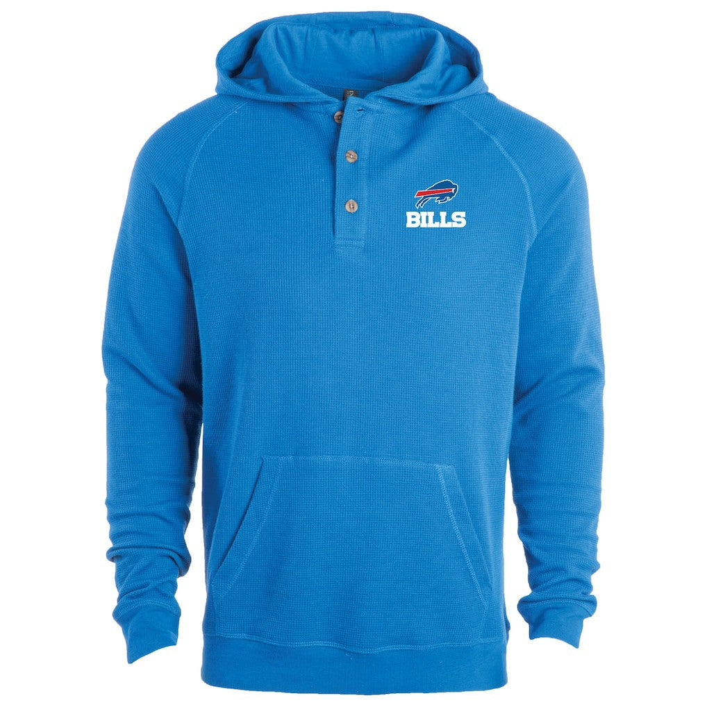 Buffalo Bills Dunbrooke Montana Raglan Thermal Hoodie - Royal - NFL