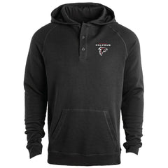 Atlanta Falcons Dunbrooke Montana Raglan Thermal Hoodie - Black - NFL