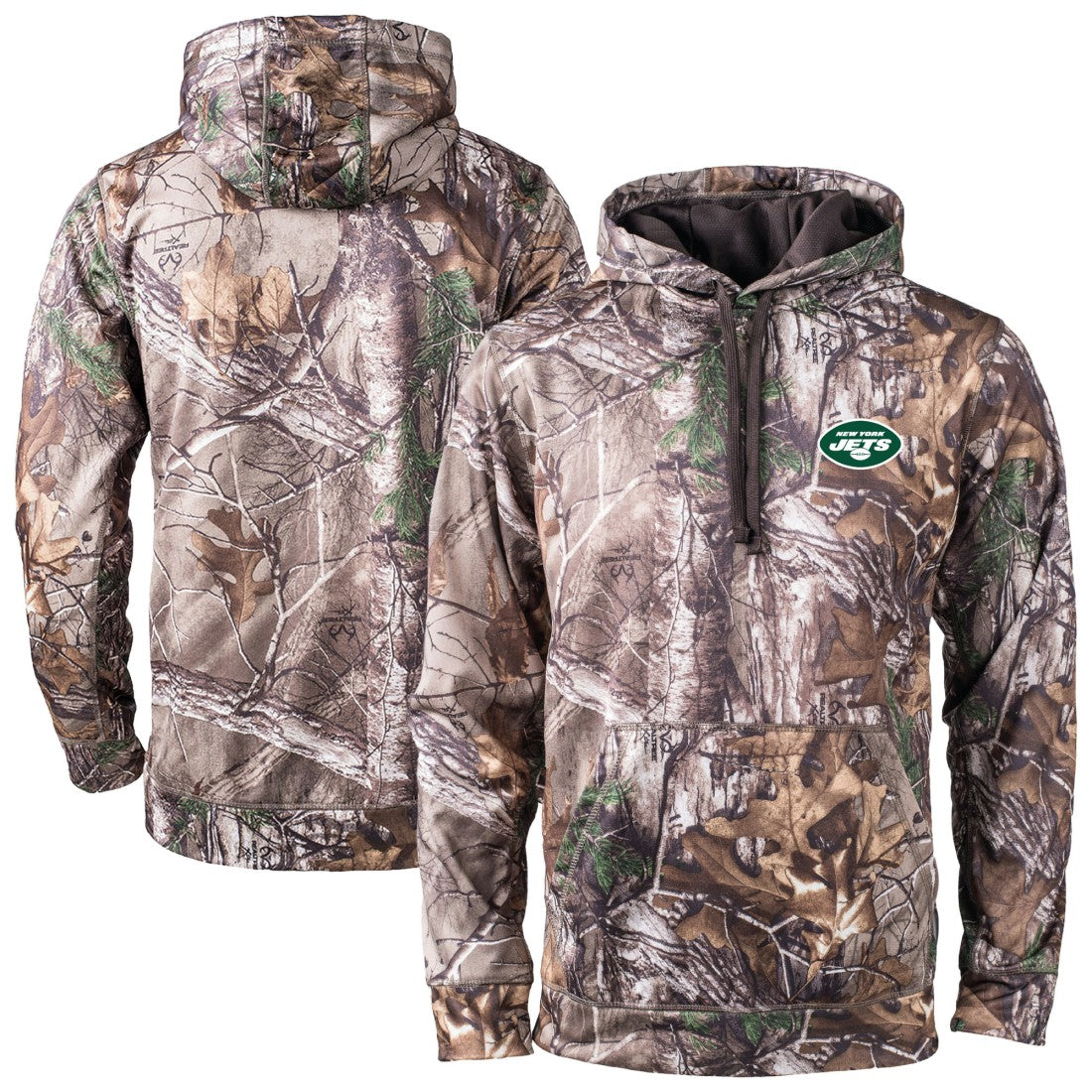 New York Jets Dunbrooke Champion Tech Fleece Hoodie - Camo - NFL