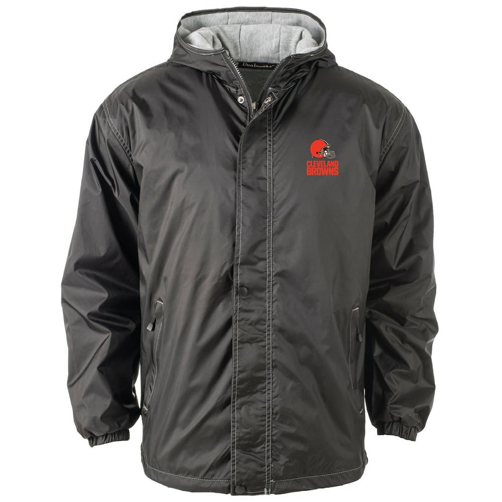 Cleveland Browns Dunbrooke Big & Tall Logo Legacy Stadium Full-Zip Hooded Jacket - Black - NFL