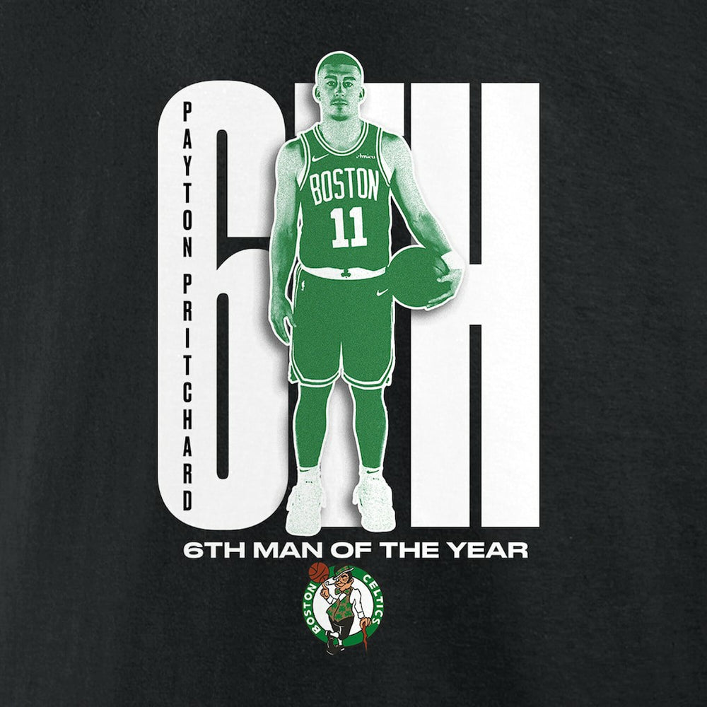 Payton Pritchard Boston Celtics 2025 NBA Sixth Man of the Year T-Shirt Black