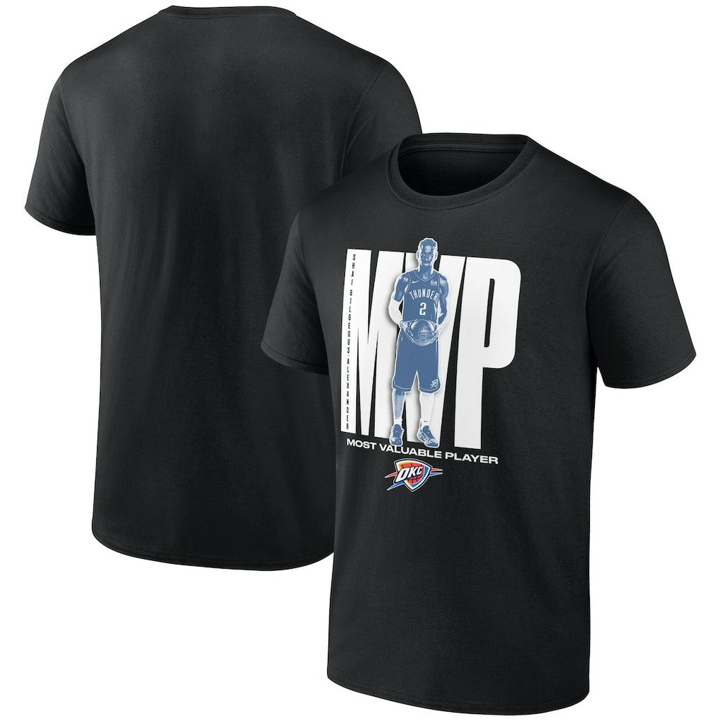 Shai Gilgeous-Alexander Oklahoma City Thunder 2025 NBA MVP T-Shirt Black