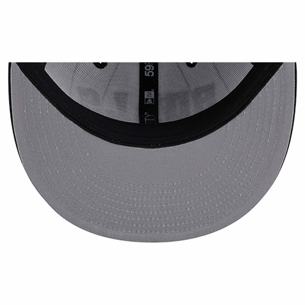 New Era Chicago Bulls Wordmark Pinstripe 59FIFTY Fitted Hat White
