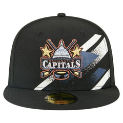 Washington Capitals New Era Faded Lines 59FIFTY Fitted Hat - Black | New Era online