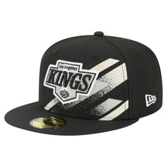 Los Angeles Kings New Era Faded Lines 59FIFTY Fitted Hat - Black | New Era Clearance