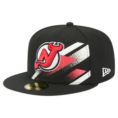 New Jersey Devils New Era Faded Lines 59FIFTY Fitted Hat - Black | New Era sale