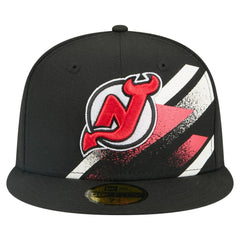 New Jersey Devils New Era Faded Lines 59FIFTY Fitted Hat - Black | New Era sale