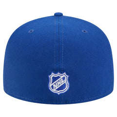 New York Rangers New Era Faded Lines 59FIFTY Fitted Hat - Blue | New Era Lifestyle