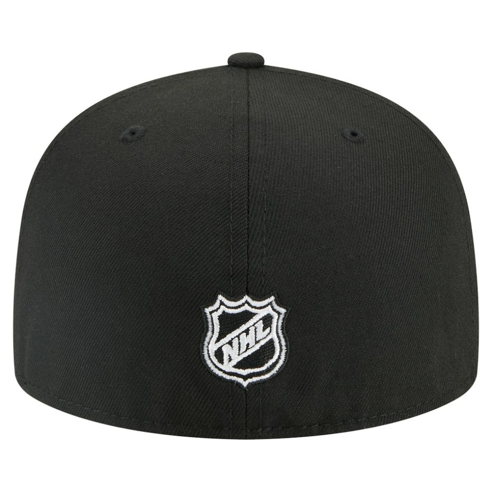 Chicago Blackhawks New Era Faded Lines 59FIFTY Fitted Hat - Black | New Era Lifestyle