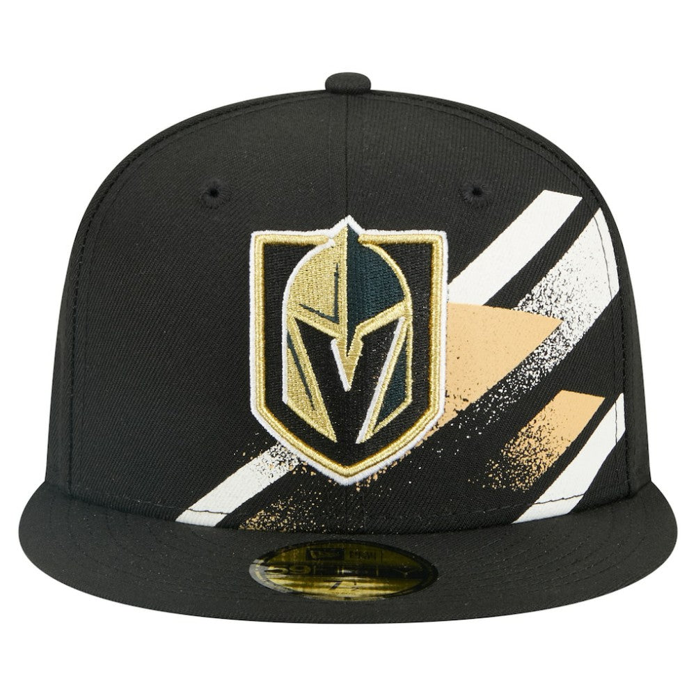 Vegas Golden Knights New Era Faded Lines 59FIFTY Fitted Hat - Black | New Era online