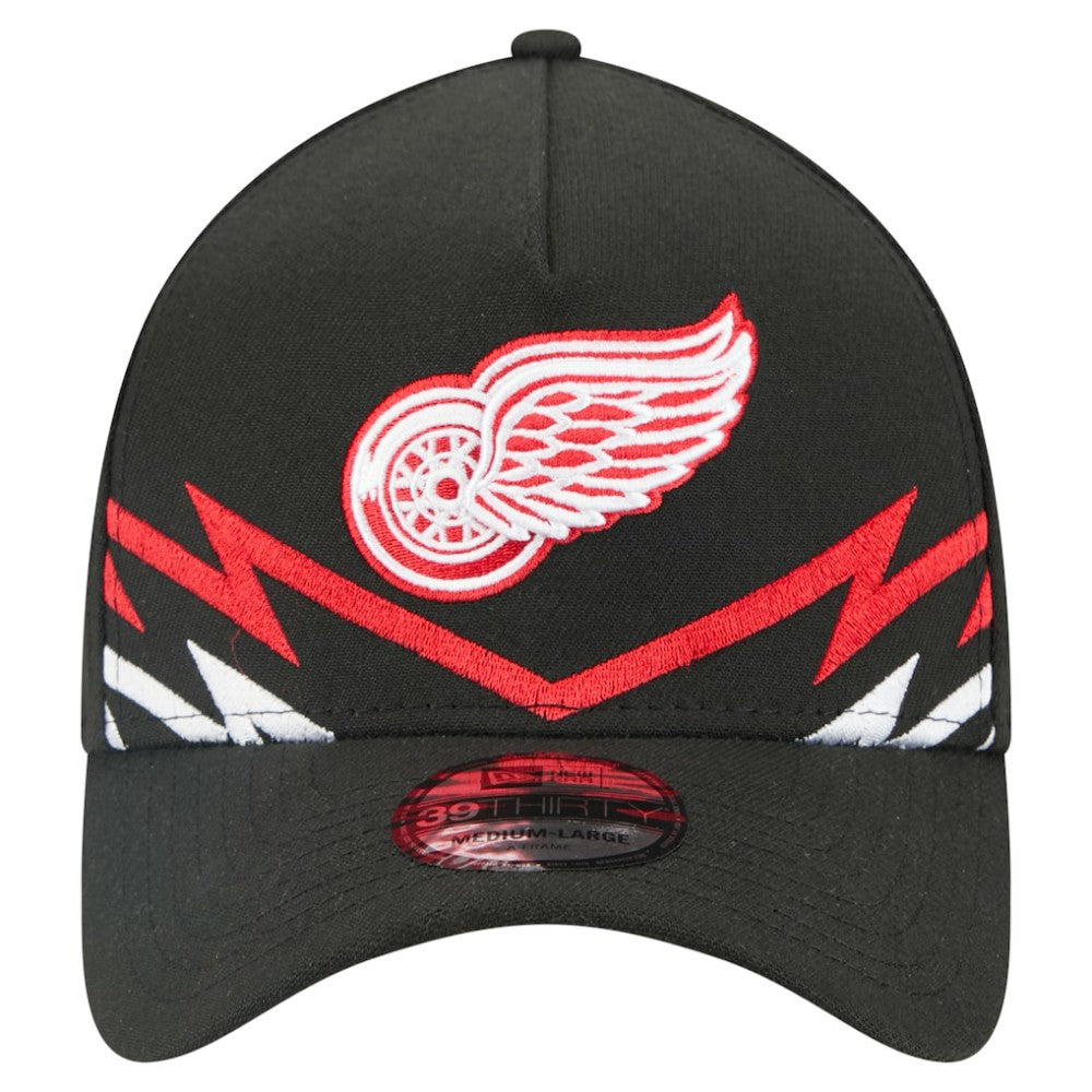 Detroit Red Wings New Era 39THIRTY A-Frame Perforated Flex Hat - Black | New Era sale