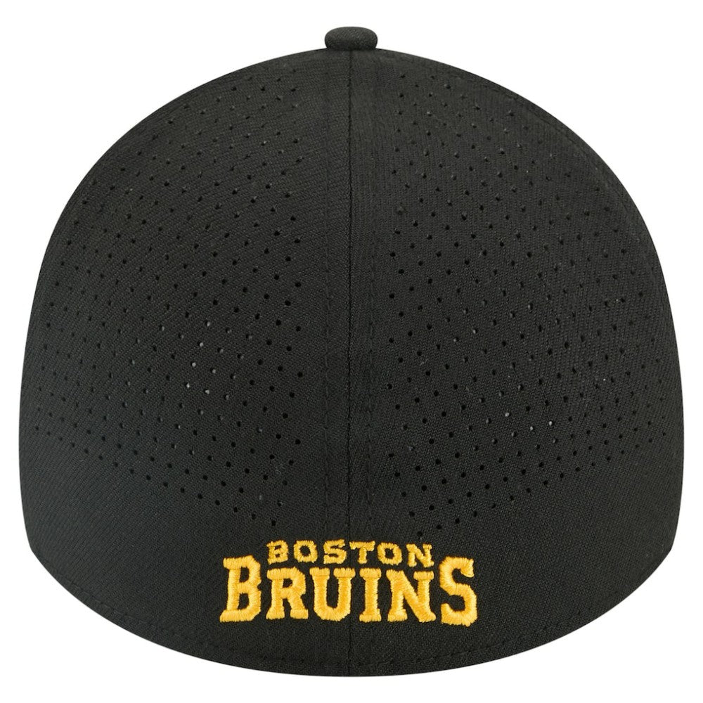Boston Bruins New Era 39THIRTY A-Frame Perforated Flex Hat - Black | New Era sale