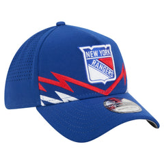 New York Rangers New Era 39THIRTY A-Frame Perforated Flex Hat - Blue | New Era on sale