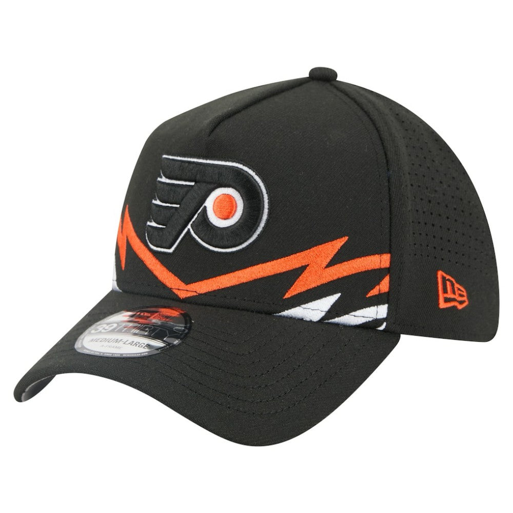 Philadelphia Flyers New Era 39THIRTY A-Frame Perforated Flex Hat - Black | New Era discount