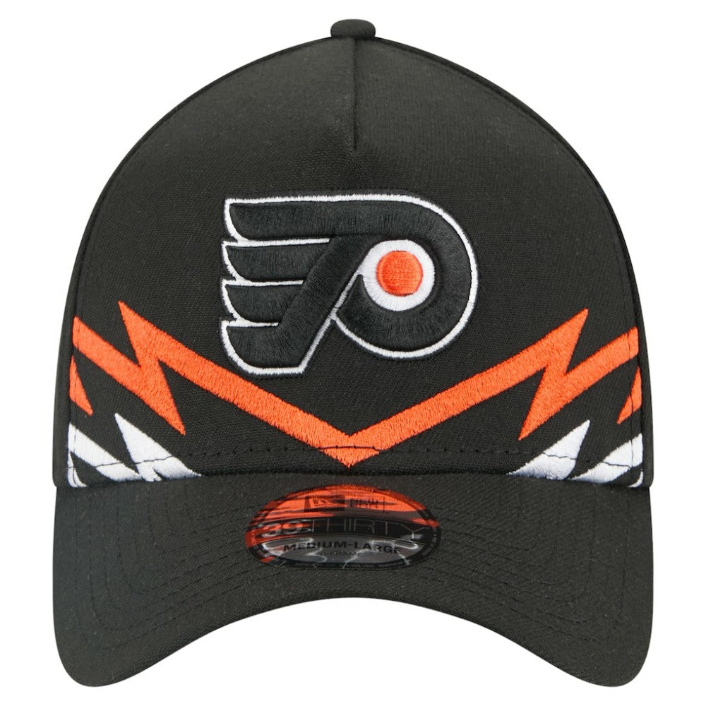 Philadelphia Flyers New Era 39THIRTY A-Frame Perforated Flex Hat - Black | New Era discount