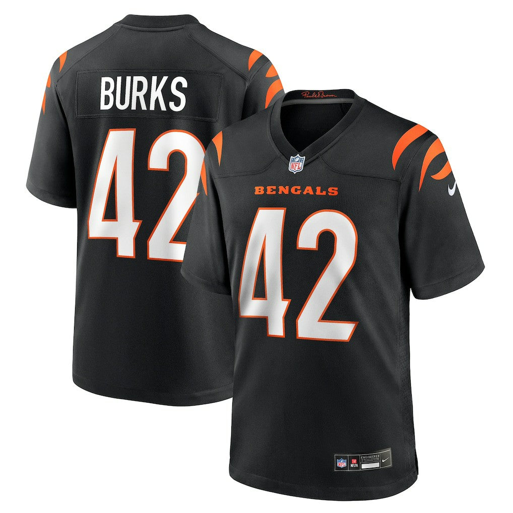 Oren Burks Cincinnati Bengals Team Game Jersey - Black - Nike