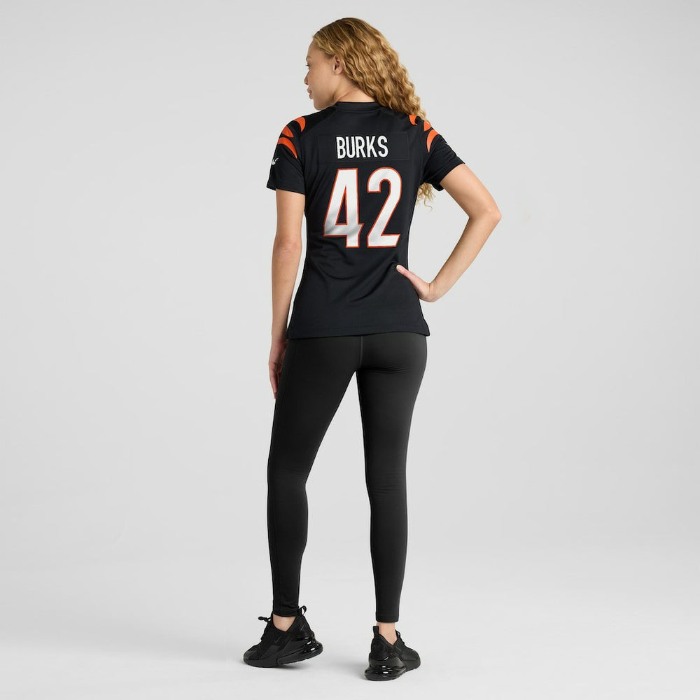 Oren Burks Cincinnati Bengals Women's Team Game Jersey - Black - Nike