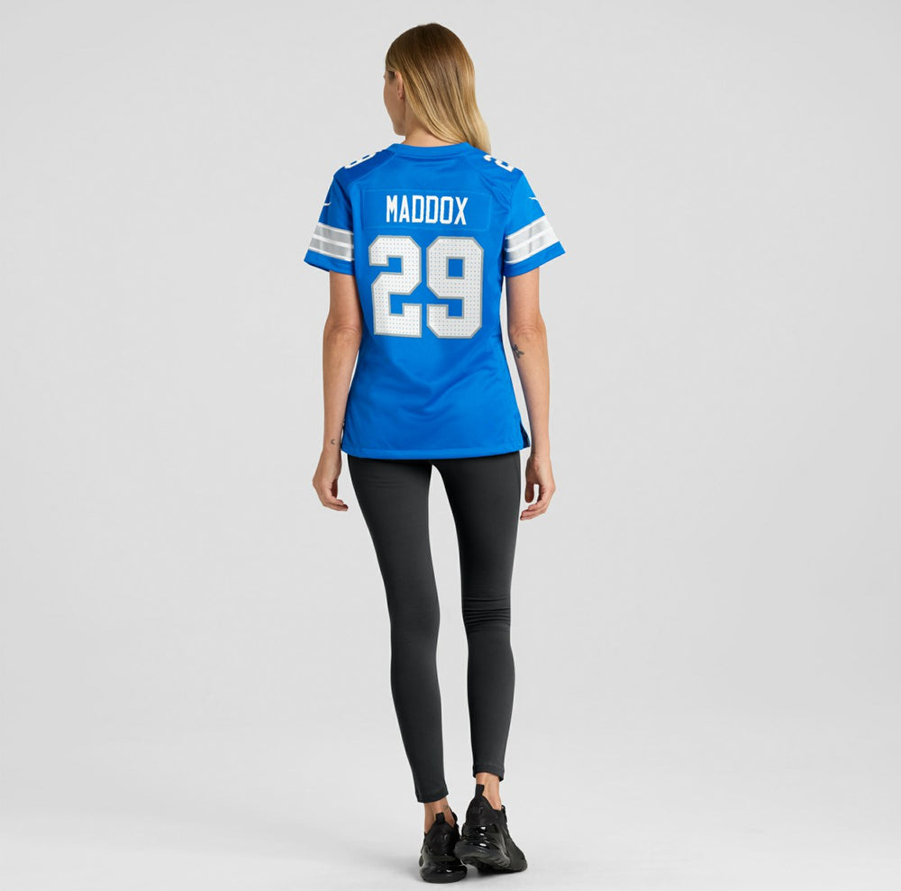 Avonte Maddox Detroit Lions Women's Team Game Jersey - Blue - Nike
