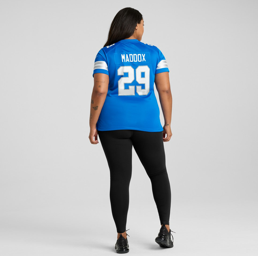 Avonte Maddox Detroit Lions Women's Team Game Jersey - Blue - Nike
