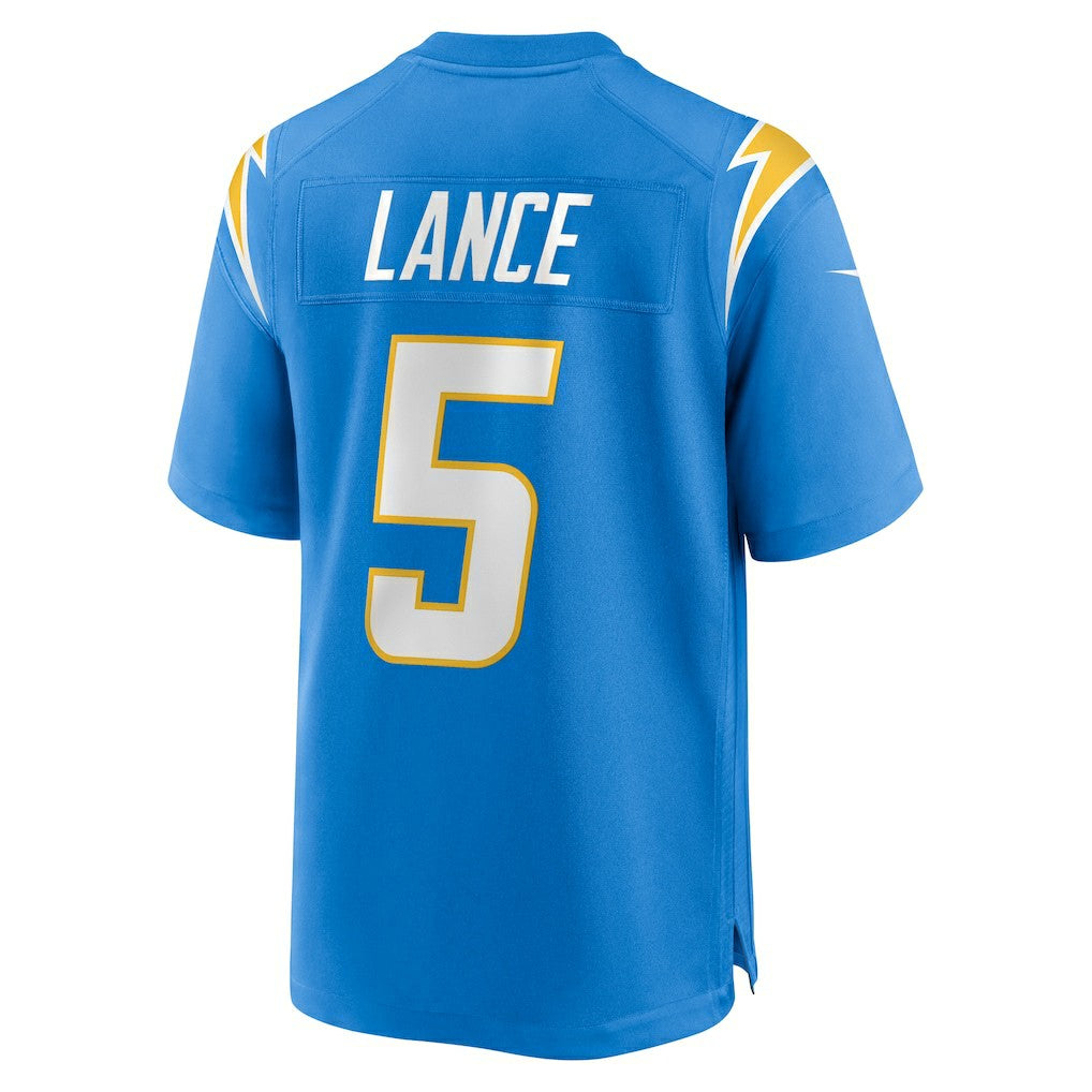 Trey Lance Los Angeles Chargers Team Game Jersey - Powder Blue - Nike