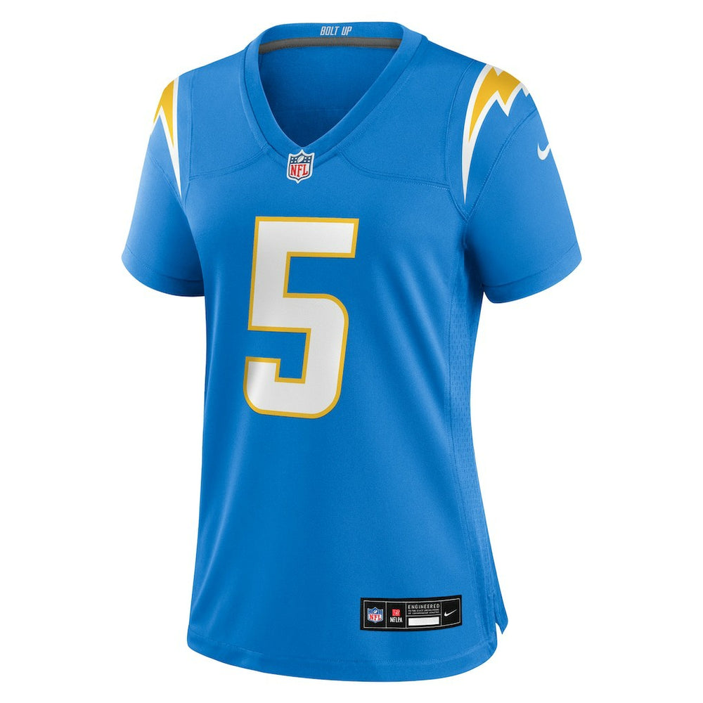 Trey Lance Los Angeles Chargers Women's Team Game Jersey - Powder Blue - Nike