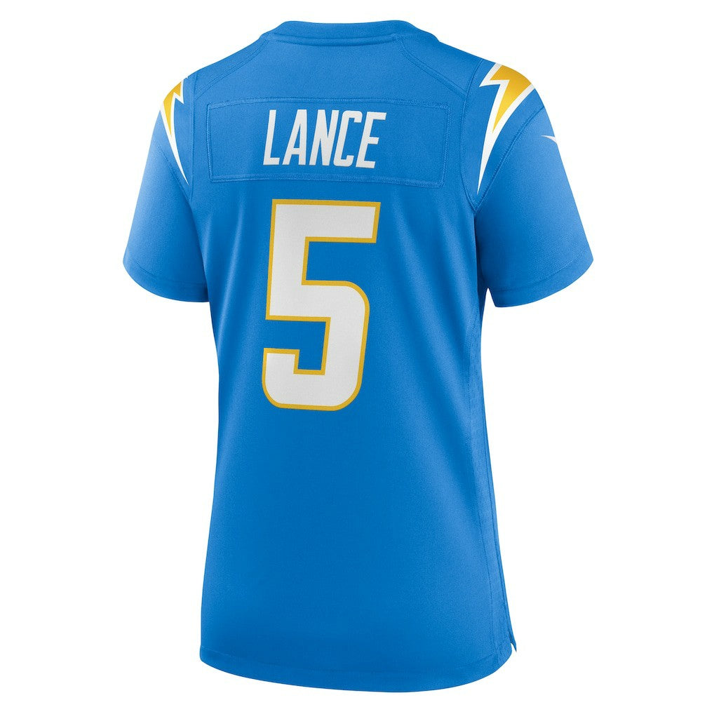 Trey Lance Los Angeles Chargers Women's Team Game Jersey - Powder Blue - Nike