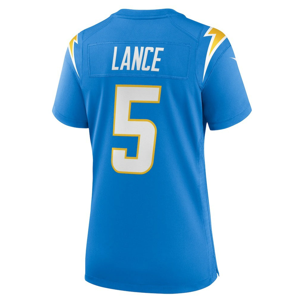 Trey Lance Los Angeles Chargers Women's Team Game Jersey - Powder Blue - Nike