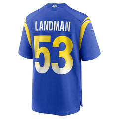 Nate Landman Los Angeles Rams Team Game Jersey - Royal - Nike
