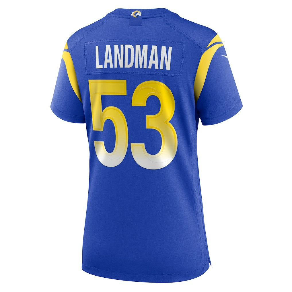 Nate Landman Los Angeles Rams Women's Team Game Jersey - Royal - Nike