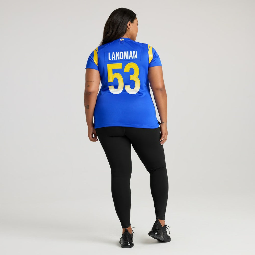 Nate Landman Los Angeles Rams Women's Team Game Jersey - Royal - Nike
