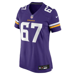 Justin Skule Minnesota Vikings Women's Team Game Jersey - Purple - Nike
