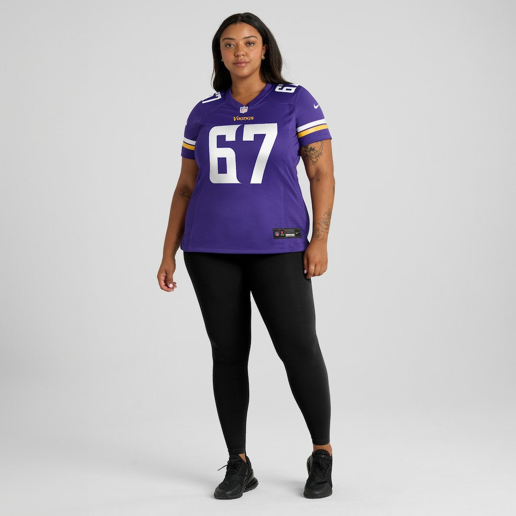 Justin Skule Minnesota Vikings Women's Team Game Jersey - Purple - Nike