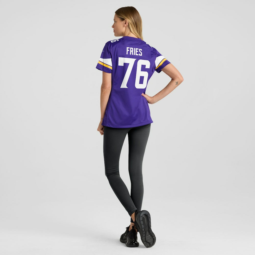 Will Fries Minnesota Vikings Women's Team Game Jersey - Purple - Nike
