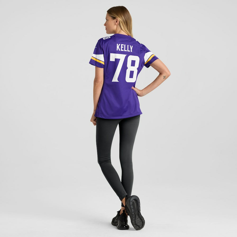 Ryan Kelly Minnesota Vikings Women's Team Game Jersey - Purple - Nike