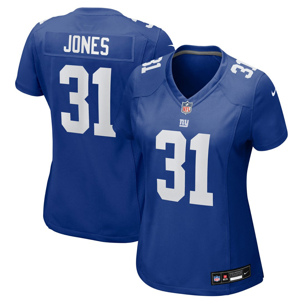 Nic Jones New York Giants Women's Team Game Jersey - Royal - Nike