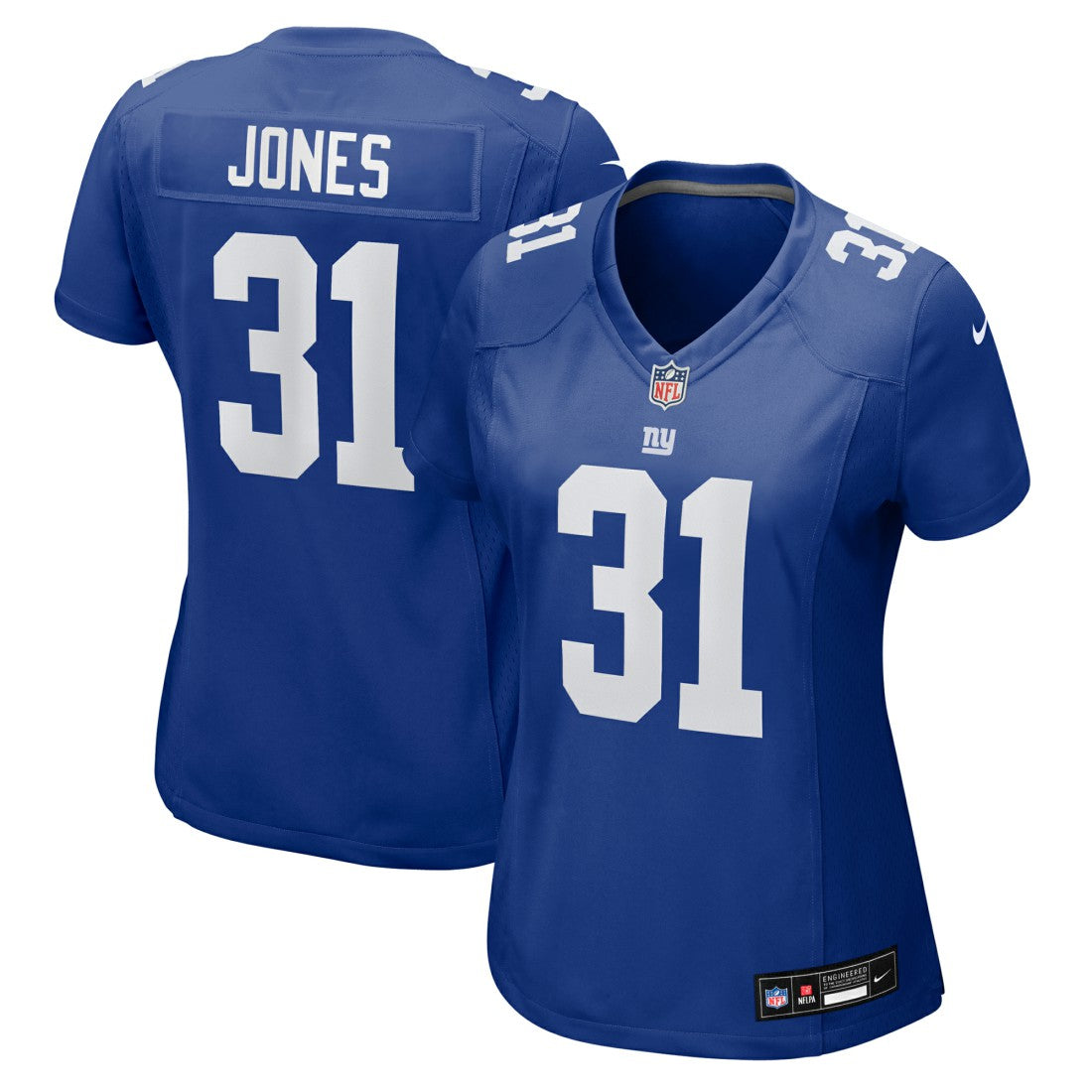 Nic Jones New York Giants Women's Team Game Jersey - Royal - Nike