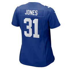 Nic Jones New York Giants Women's Team Game Jersey - Royal - Nike