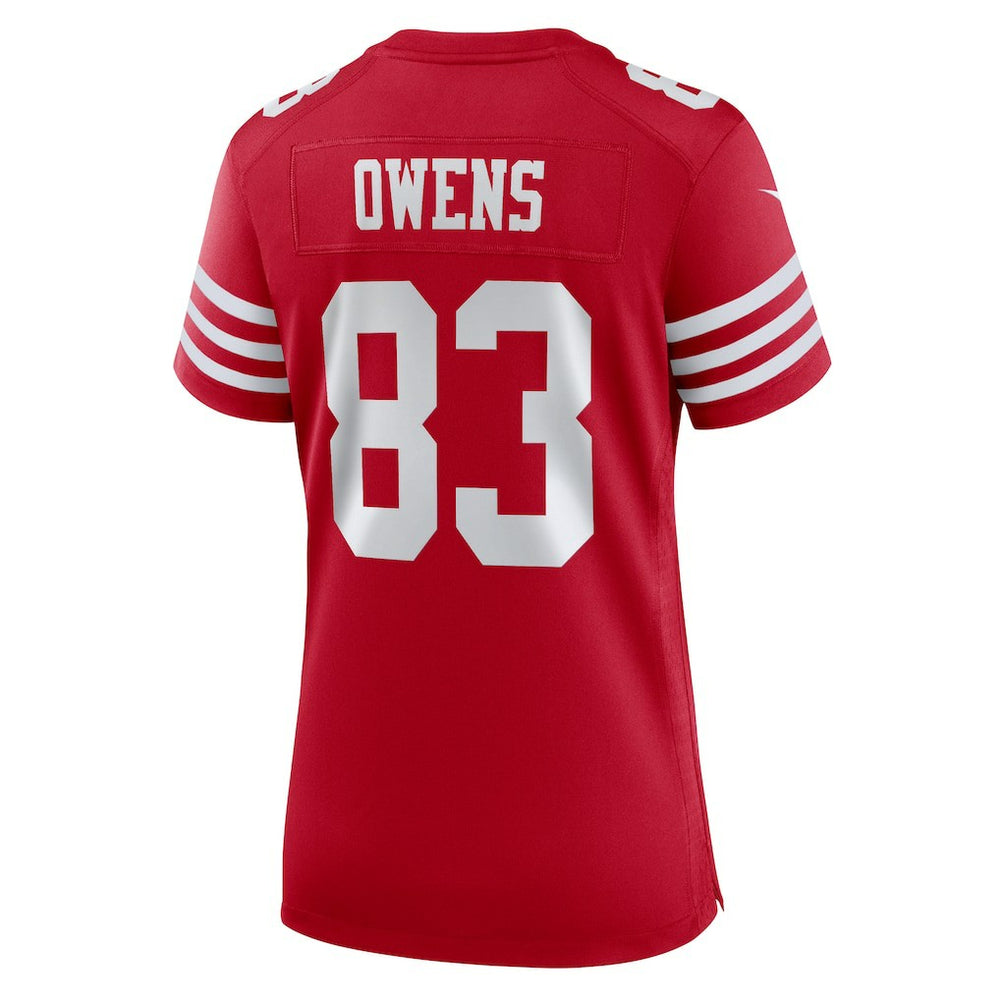 Terique Owens San Francisco 49ers Women's Team Game Jersey - Scarlet - Nike