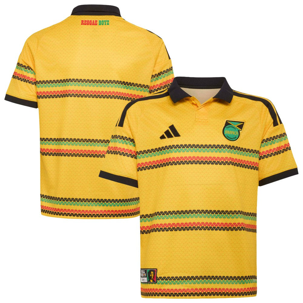 Adidas - Jamaica National Team Youth 2026 Replica Jersey - Yellow