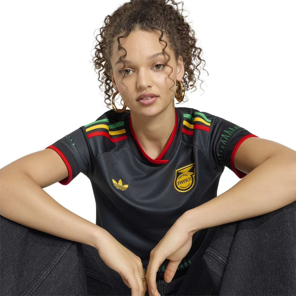 Adidas - Jamaica National Team Women's 2026 Away Replica Jersey - Black