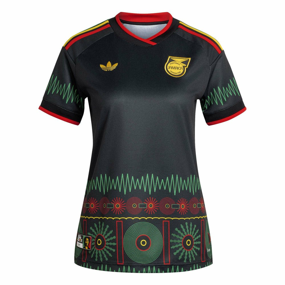 Adidas - Jamaica National Team Women's 2026 Away Replica Jersey - Black