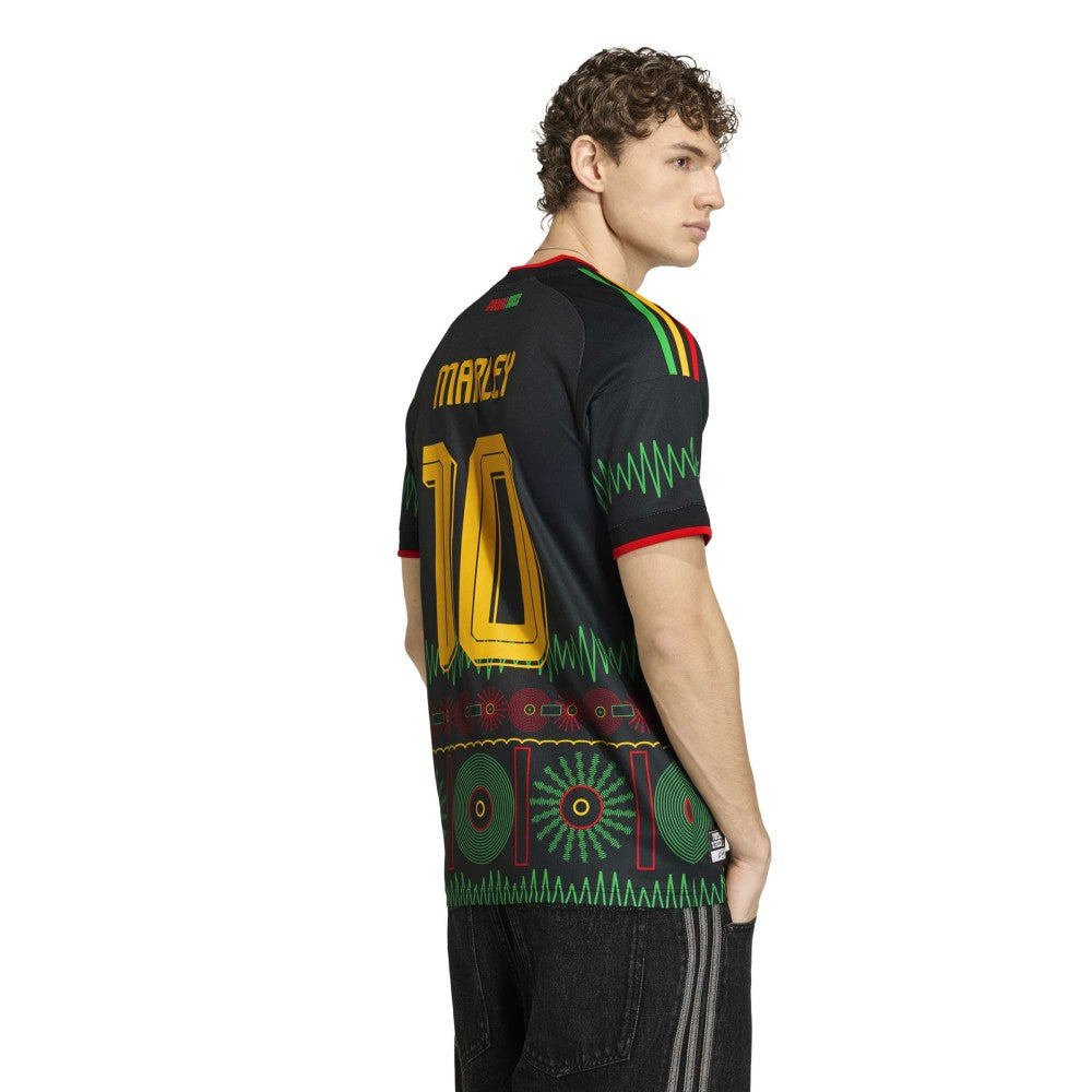 Adidas - Bob Marley Jamaica National Team 2026 Away Replica Jersey - Black
