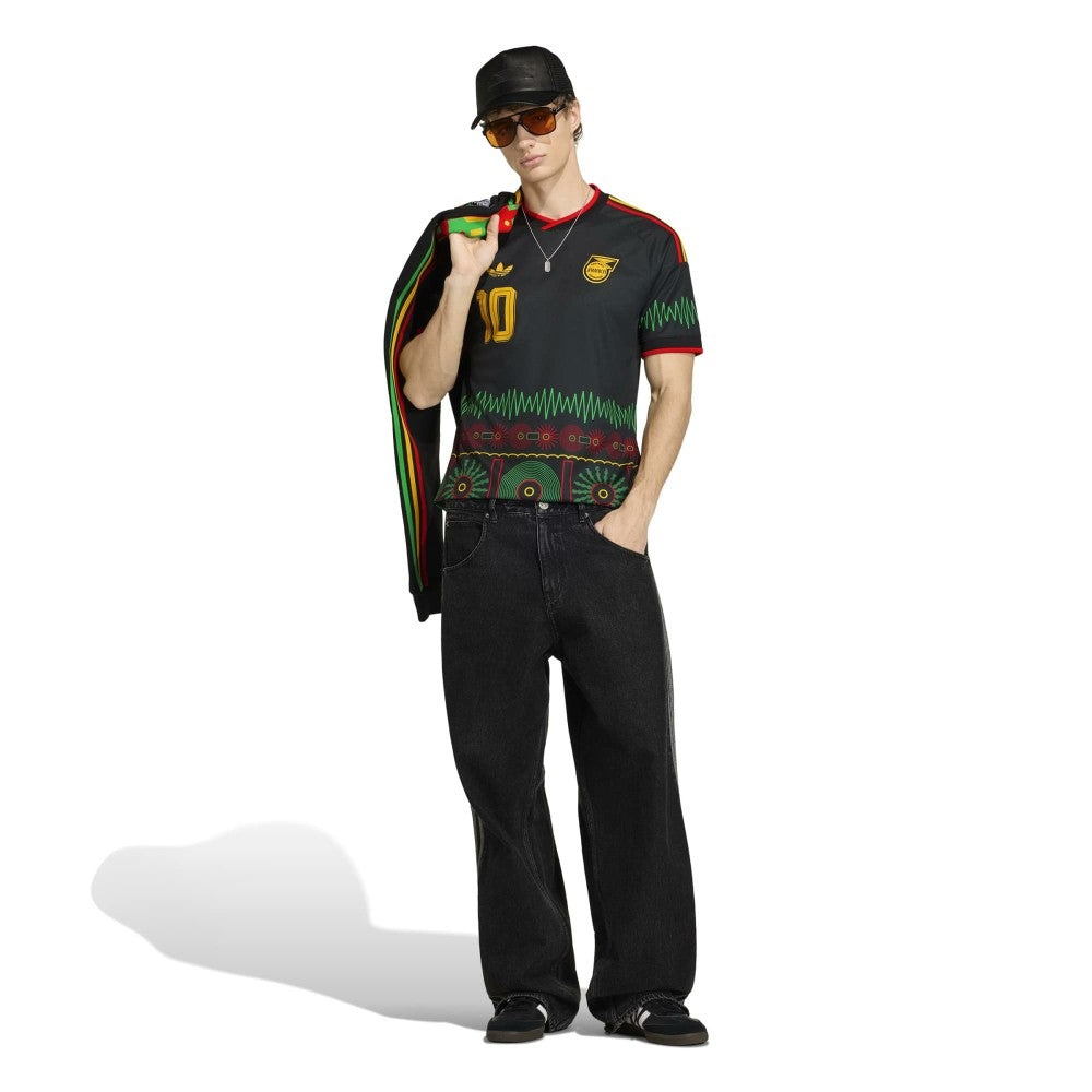 Adidas - Bob Marley Jamaica National Team 2026 Away Replica Jersey - Black