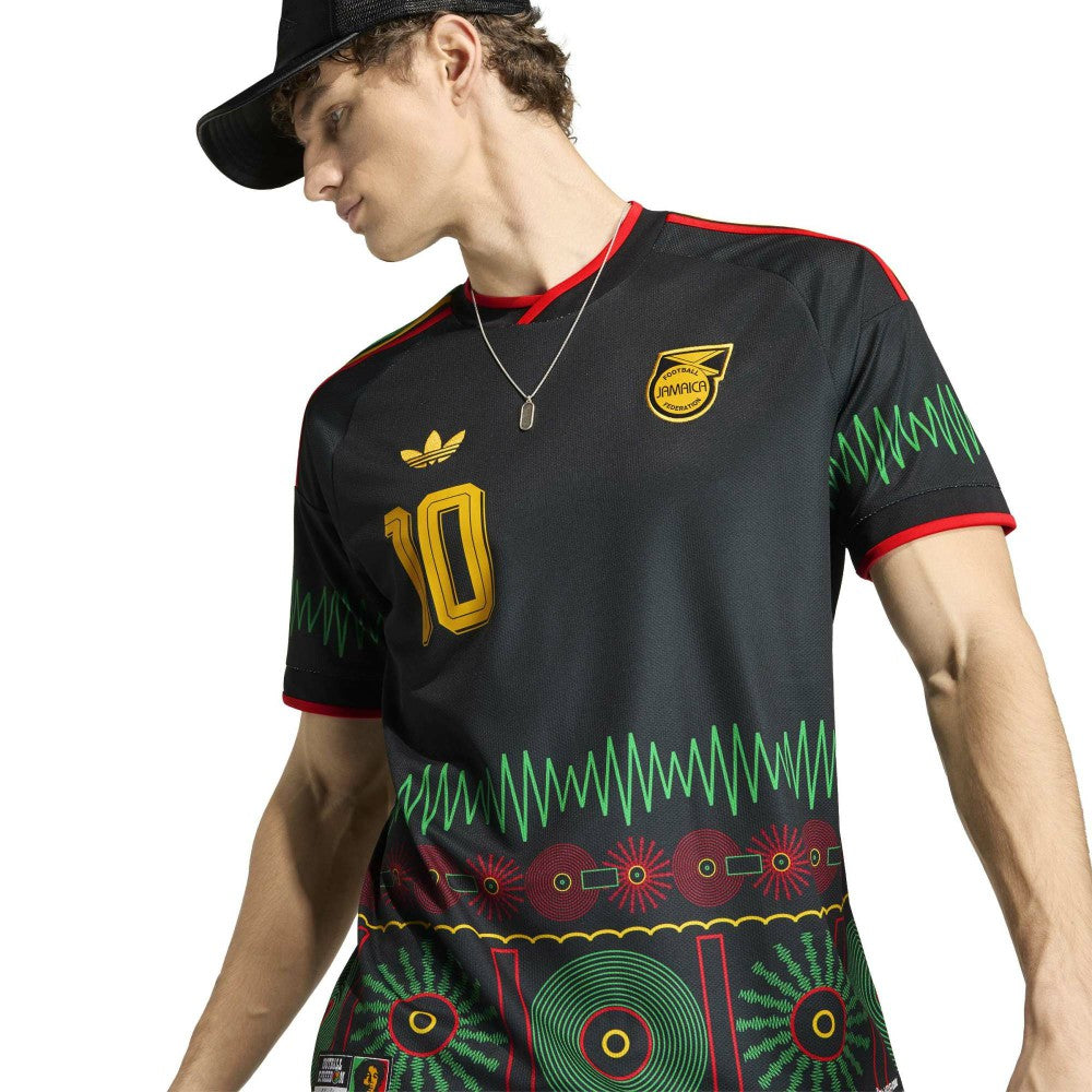 Adidas - Bob Marley Jamaica National Team 2026 Away Replica Jersey - Black